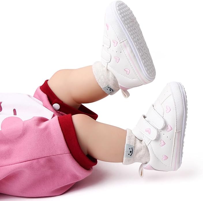 Clowora Baby Boys Girls Shoes Non-Slip Rubber Sole Sneakers Infant First - Image 4