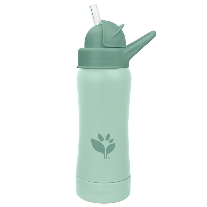 Green Sprouts® Sprout Ware® Straw Bottle 10oz., Plant-Plastic, Platinum-Cured - Image 2