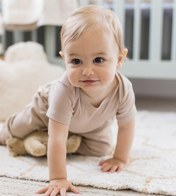 Burt's Bees Baby Organic Cotton Bodysuits – Baby Boy & Girl Short and Long - Image 3