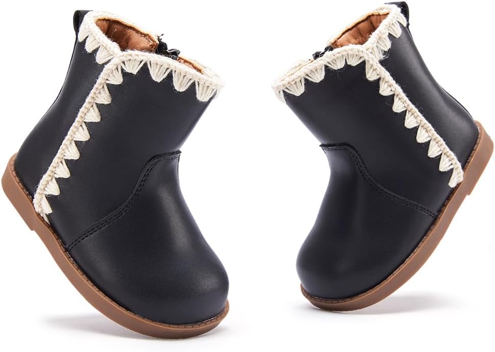 BMCiTYBM Baby Boys Girls Boots Infant Shoes First Walking Booties - Image 3