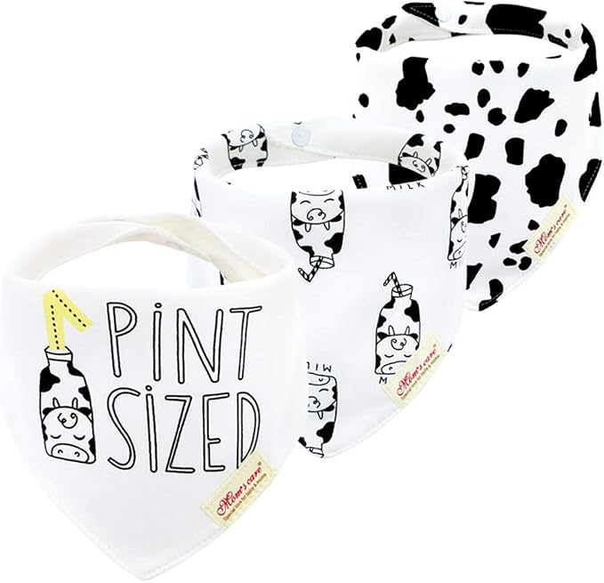 JN&LULU 3 Pack Newborn Baby Bibs Bandana Drool Bibs by JNLULU