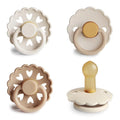 FRIGG Natural Rubber Baby Pacifier 4-Pack Snowflake Dream | Made in Denmark | by mushie