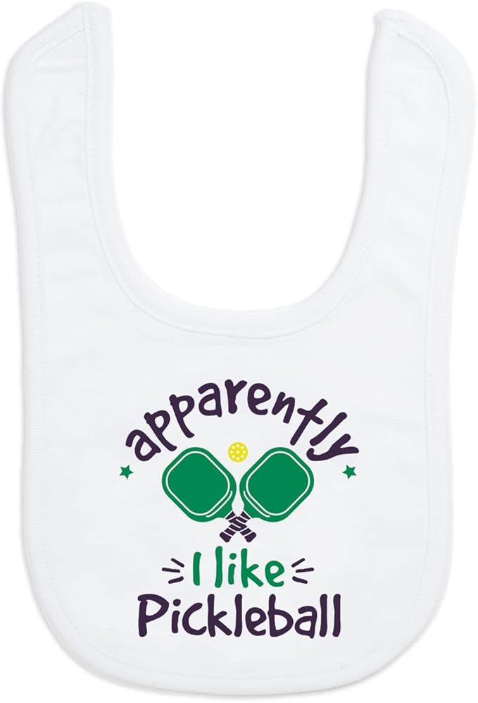 ChalkTalkSPORTS Pickleball Baby & Infant Bibs | Soft Microfiber Pickleball Baby by ChalkTalkSPORTS