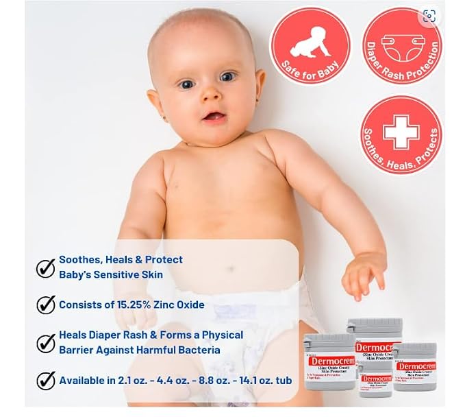 DERMOSOOTHE BABY CREM 4.4 Oz. ‐ Diaper Rash Cream - Image 2