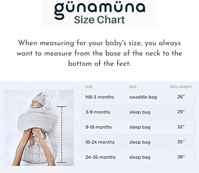 GUNAMUNA günamüna Unisex Baby, Toddler Wearable Blanket, Sleeping Bag Bamboo - Image 5