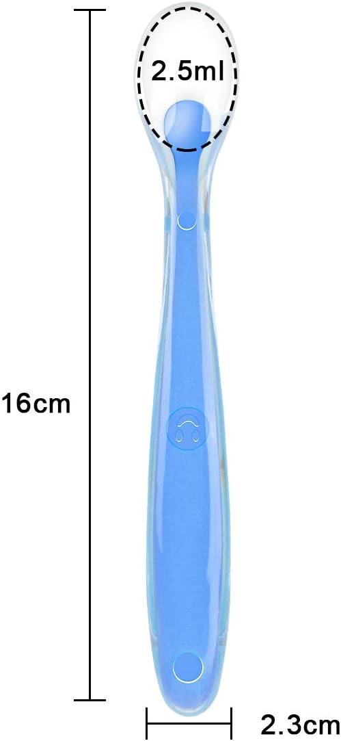Vicloon Baby Silicone Spoons, Infants Utensils Feeding Supplies, Soft Tip BPA - Image 2