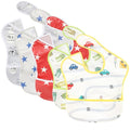 TSD Baby Bibs Waterproof Feeding Bibs 5pack Adjustable Mealtime Poctet Bib by Unknown