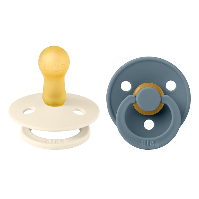 BIBS Pacifiers Colour Collection | Natural Rubber Baby Pacifier | Set of 2 by BIBS