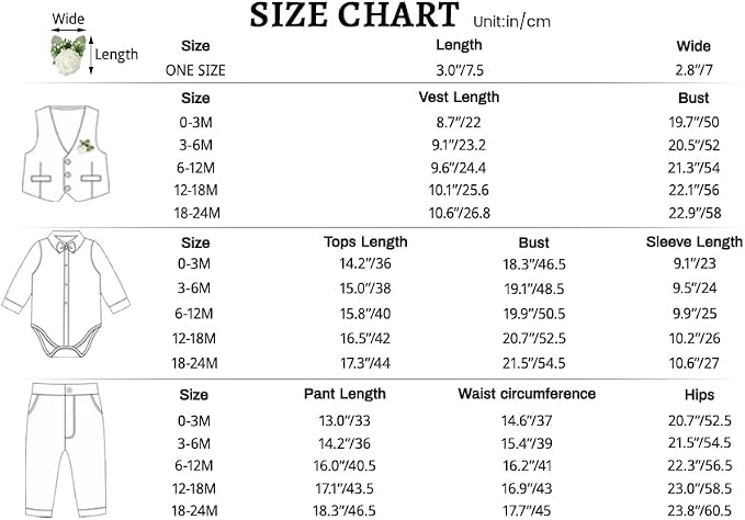 SANMIO Baby Boy Clothes Suits Infant Gentleman Outfit Collared Dress - Image 6