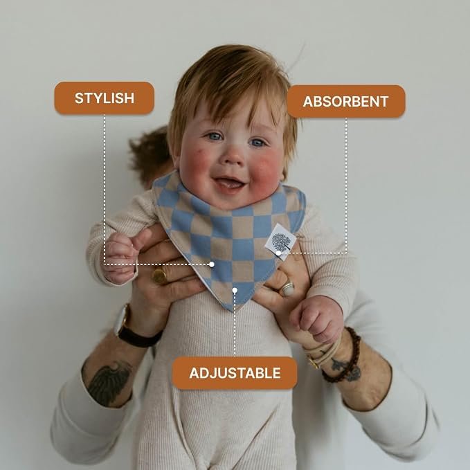 Parker Baby Bandana Drool Bibs 8 Pack Baby Bibs - Image 3