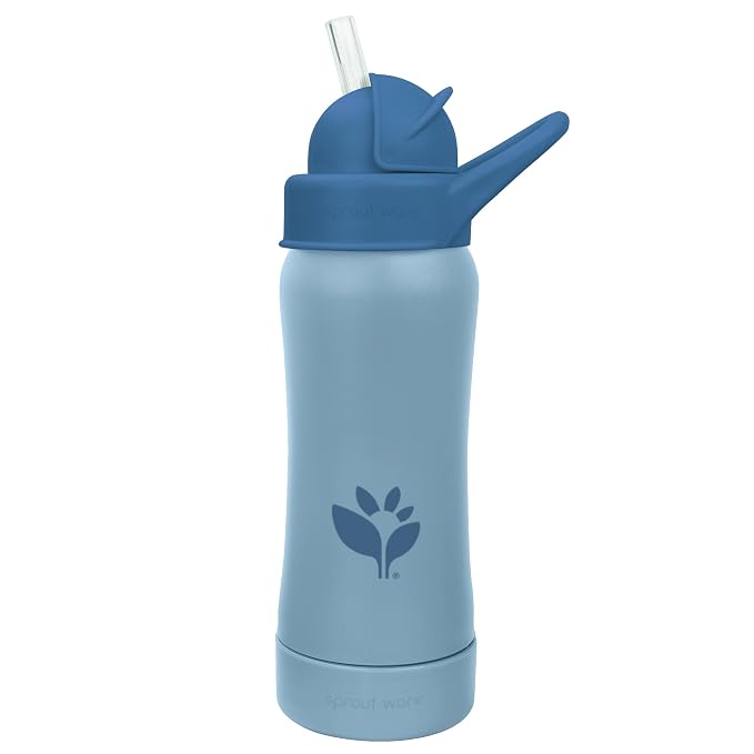 Green Sprouts® Sprout Ware® Straw Bottle 10oz., Plant-Plastic, Platinum-Cured - Image 2