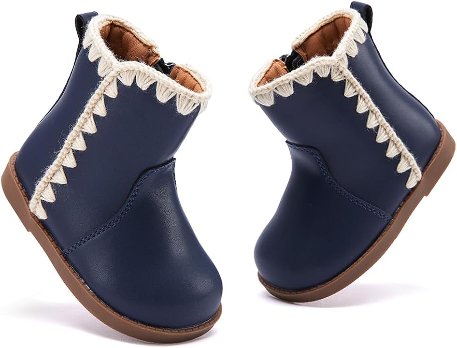 BMCiTYBM Baby Boys Girls Boots Infant Shoes First Walking Booties - Image 3