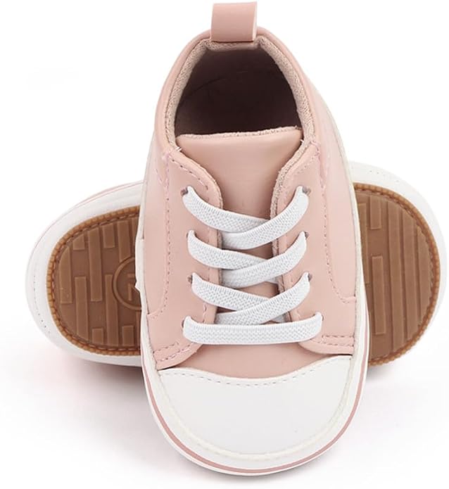 LONSOEN Baby Girls Boys Loafers Prewalker Dress Crib Shoes - Image 4