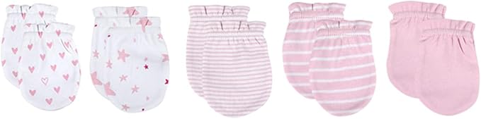 5 Pairs Baby Not Scratch Mittens 0-6 Months New Born Boy Girl Gloves Cute - Image 2