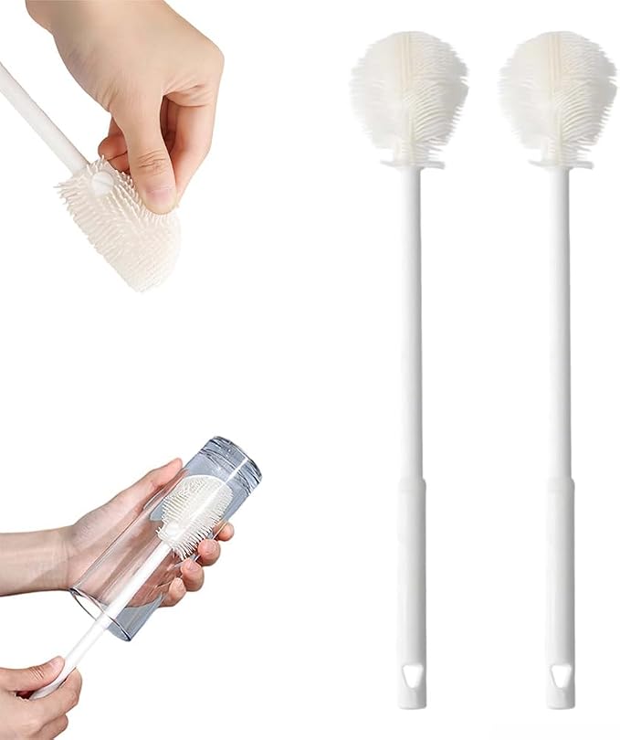 360° Flexible Silicone Bottle Brush by MintimlforHomeandKitchen