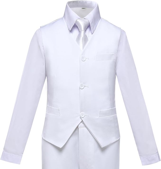 Boys Suit for Kids Tuxedo Suits for Wedding Formal Suit Set Toddler Boy Dress - Image 4