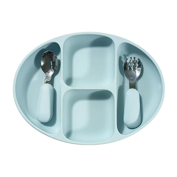 Divided Food Feeding Bowl Silicone Baby Dishes Kid Dinner Suction Baby Silicone - Image 8