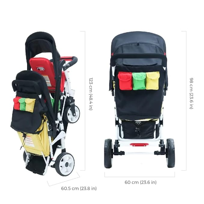 Familidoo H3E 3 Seat Baby Stroller - Image 3