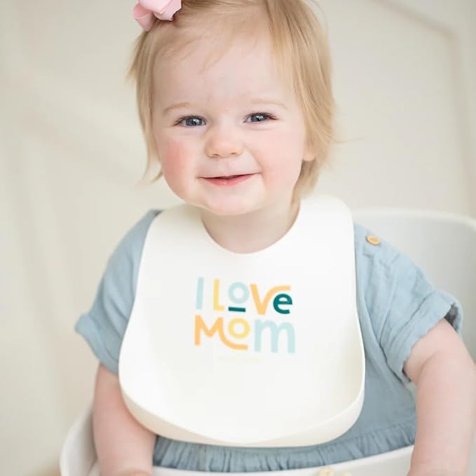 Bella Tunno Baby Bib for Eating, Waterproof Silicone Bib - Image 2