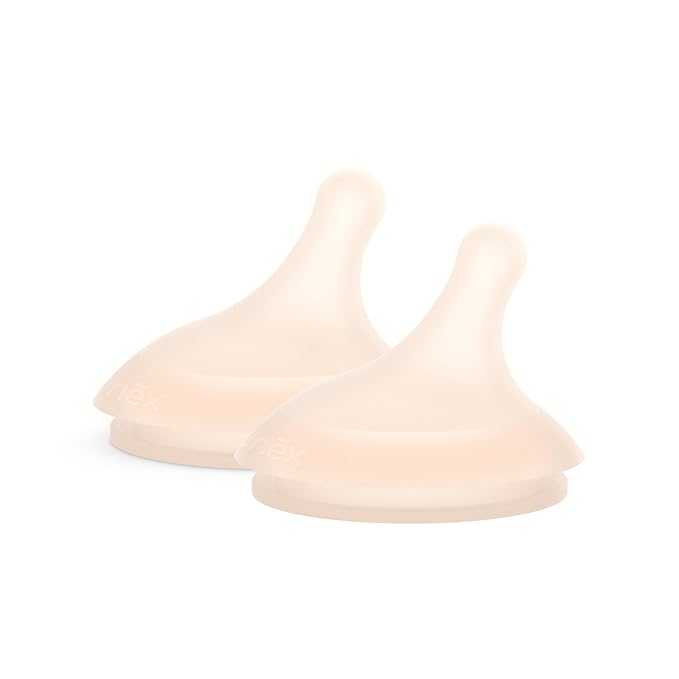 Suavinex Zero.Zero Adaptable Flow Asymmetrical Silicone Nipple, 2 Pack by Suavinex