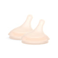Suavinex Zero.Zero Slow Flow Asymmetrical Silicone Nipple, 2 Pack by Suavinex
