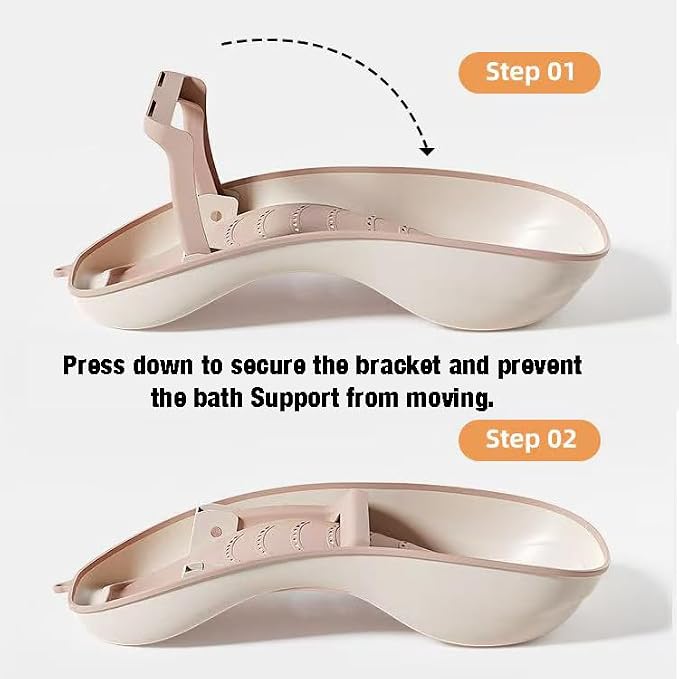 PandaEar Baby Bath Support, Foldable Infant Bathtub - Image 4