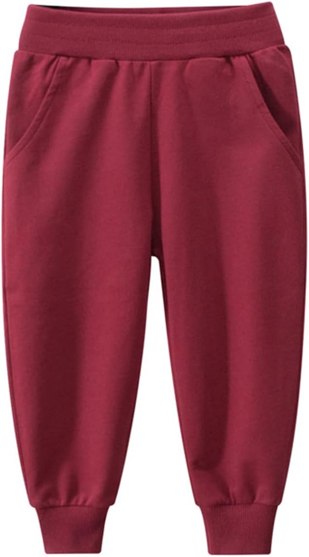 GFQLONG 2/3 Pack Toddler Pants Sweatpants Boys Cotton Joggers, Athletic Pull on - Image 7