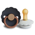 FRIGG Daisy Natural Rubber Baby Pacifier | Made in Denmark | BPA-Free 2-Pack by mushie