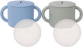 WeeSprout Snack Containers, Food Grade Silicone Cups, Spill-Proof Tops by WeeSprout