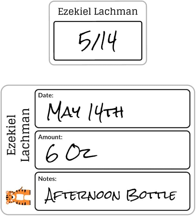 Name Bubbles - Reusable Baby Bottle Labels by NameBubbles