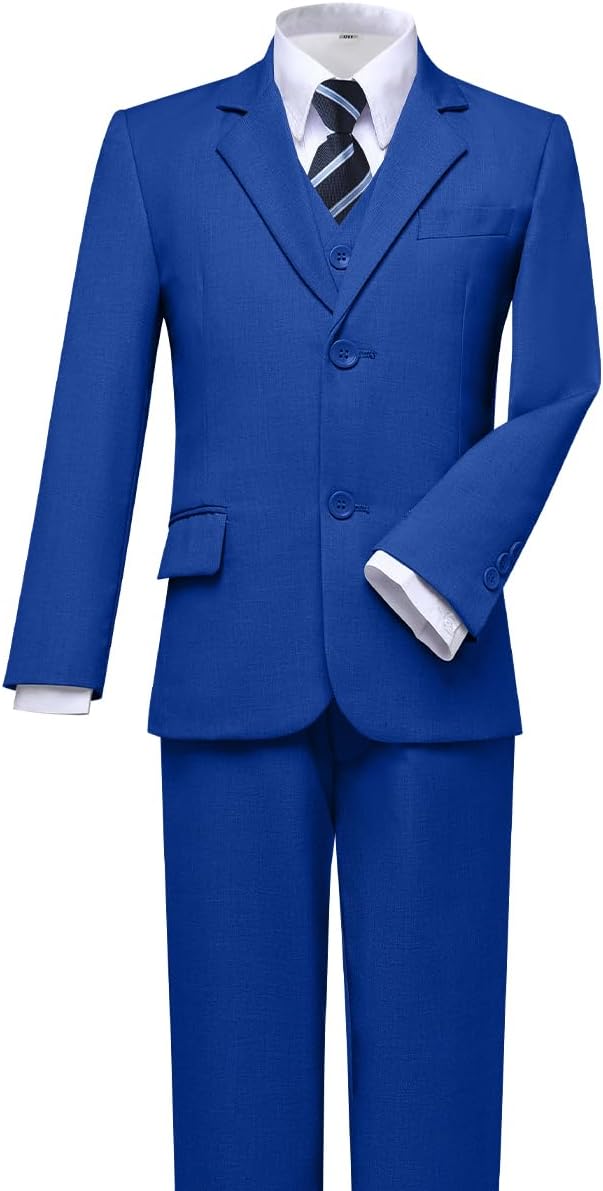 Visaccy Boys Suits Slim Fit Dress Clothes Ring Bearer Outfit - Image 5