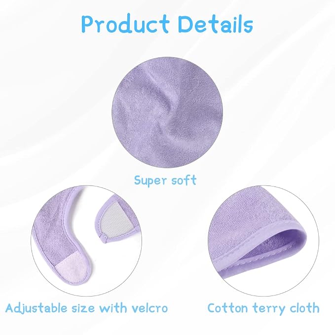 Vicloon Baby Bibs, Baby Bibs for Girls & Boys, Terry Drool Cotton Bibs - Image 3