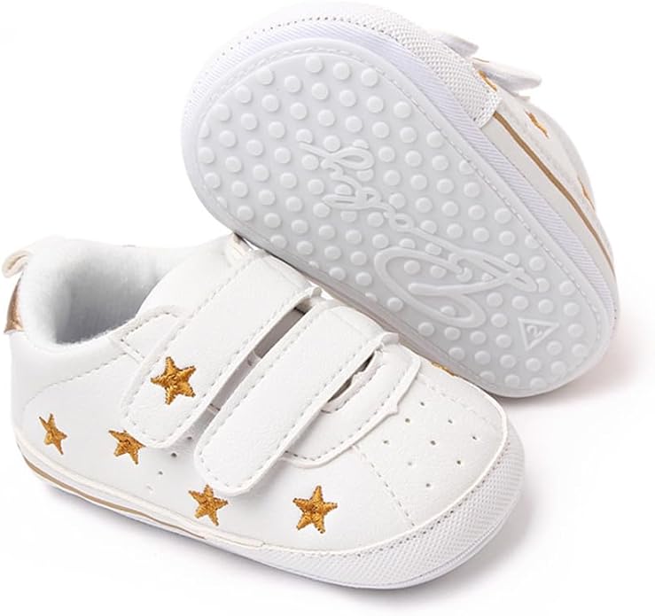 Clowora Baby Boys Girls Shoes Non-Slip Rubber Sole Sneakers Infant First by Clowora