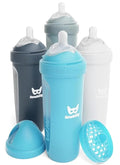Herobility Double Anti-Colic Baby Bottles – 12 fl oz/340ml – 4-Pack – Multicolor by Herobility