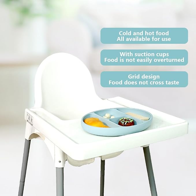 Divided Food Feeding Bowl Silicone Baby Dishes Kid Dinner Suction Baby Silicone - Image 7