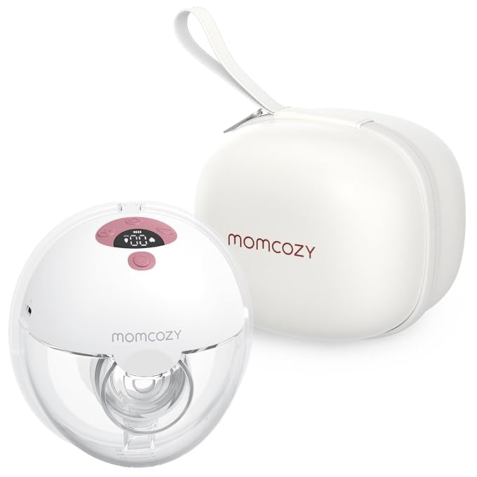 Momcozy M5 Hands-Free Wearable Breast Pump, Double-Sealed Flange by Momcozy