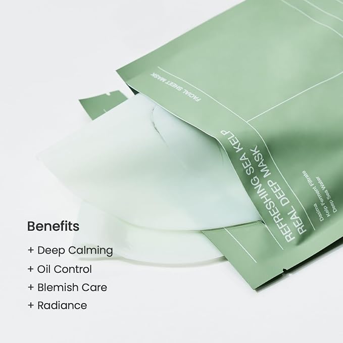 BIODANCE Refreshing Sea kelp Real Deep Mask, Overnight Hydrogel Mask, Oil & - Image 4