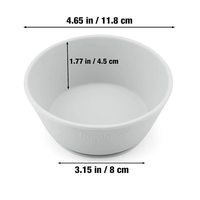 PandaEar 3 Pack Baby Suction Bowls|Silicone Food Bowls First Stage Feeding - Image 4