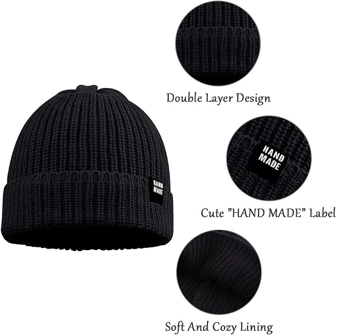 JANGANNSA Simple Knitted Baby Beanie Hip-Hop Boys Winter Hat Toddler Kids Bonnet - Image 4