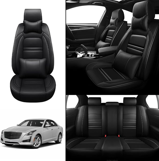 Car Seat Covers for Cadillac cts 2003-2019 | 5-Seats Seat Covers, Waterproof - Image 2