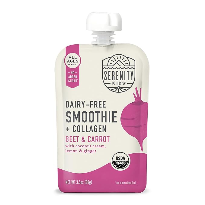 Serenity Kids 6+ Months Organic Baby Food Smoothie Pouch by SerenityKids