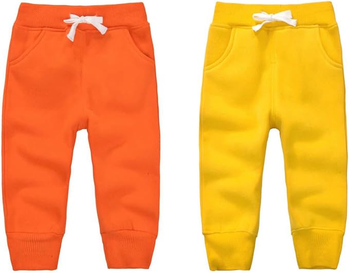 CuteOn Unisex Toddler Jogger Pants Kids Cotton Elastic Waist Winter Baby by CuteOn