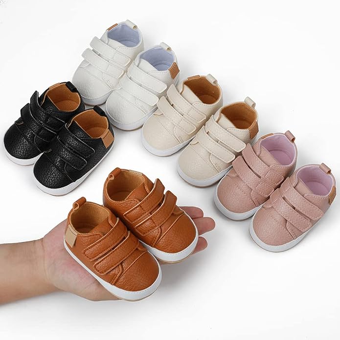 Clowora Baby Boys Girls Shoes Non-Slip Rubber Sole Sneakers Infant First - Image 7