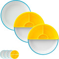 Omie® Easy Scoop Plates for Kids | Unique Design Helps Food Fall into the Spoon by Omie