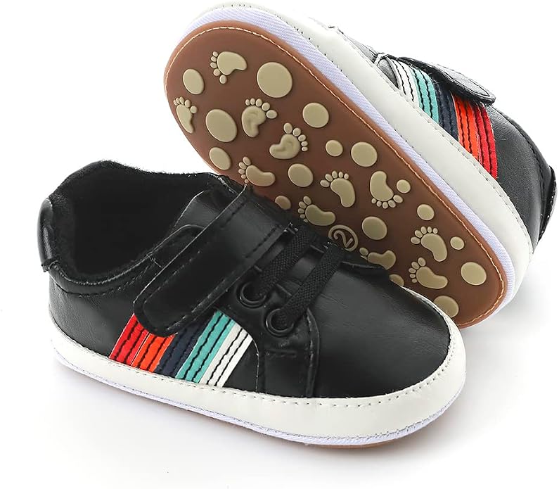 Clowora Baby Boys Girls Shoes Non-Slip Rubber Sole Sneakers Infant First - Image 2
