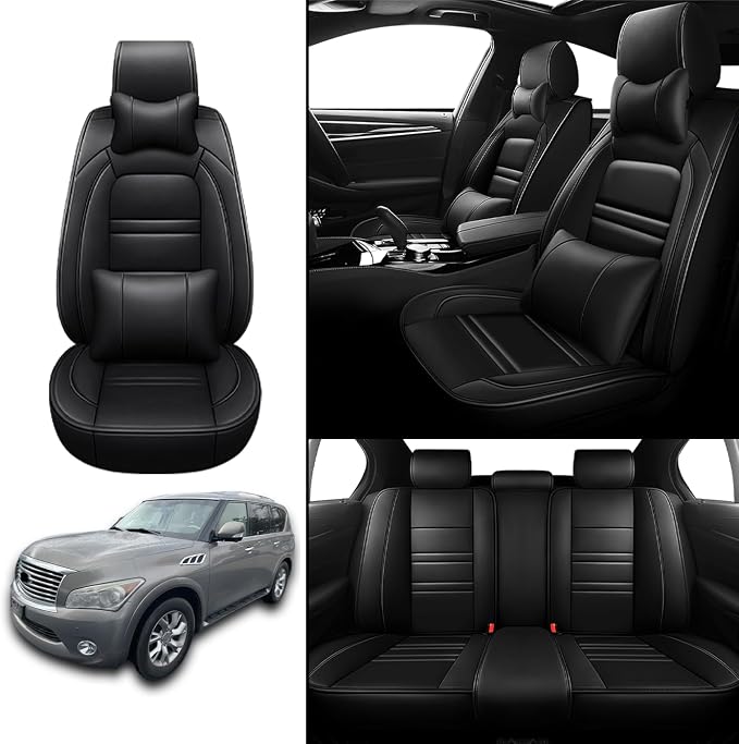 Car Seat Covers for Infiniti qx56 2004-2013 | 5-Seats Seat Covers, Waterproof - Image 2