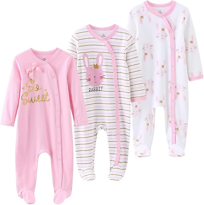 Newborn Layette Gift Set 27-Piece Baby Girl Clothes Bodysuits, Pants Essentials - Image 2