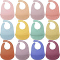 Mepase Silicone Bibs Waterproof Silicone Baby Bibs Soft Adjustable Baby Feeding by Mepase