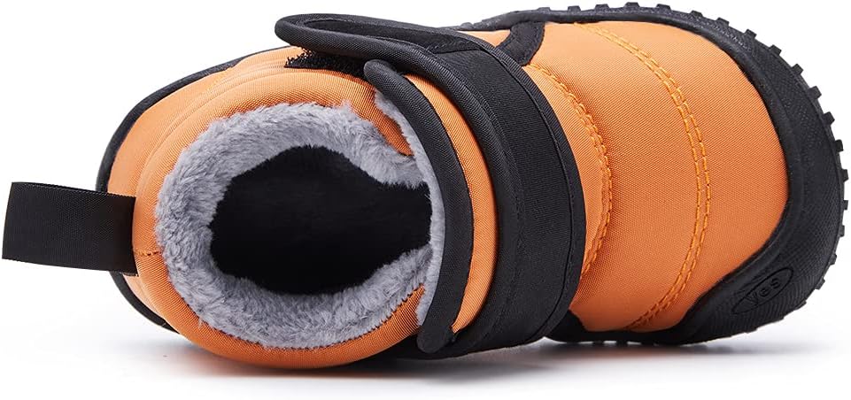 BMCiTYBM Toddler Baby Snow Boots Winter Shoes Boys Girls Cold Weather Baby Faux - Image 4