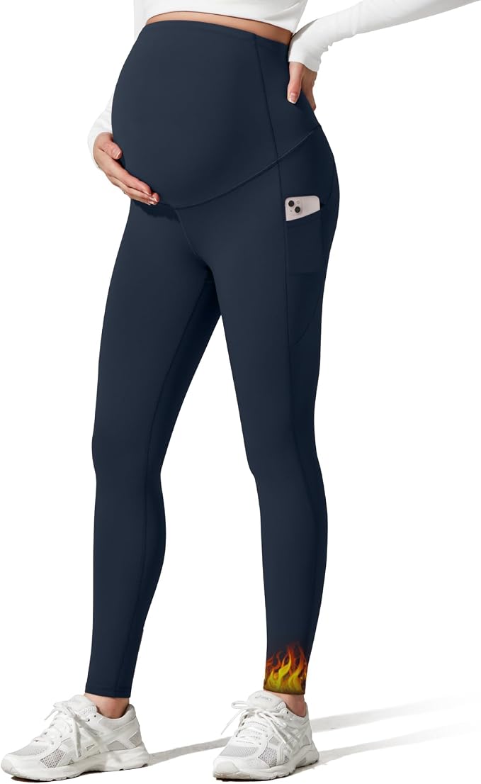 G4Free Barefeel Fleece Lined Maternity Leggings - Image 2